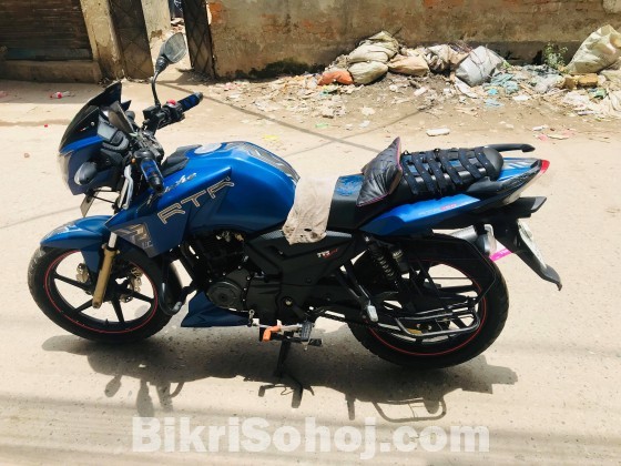 TVS Apache RTR Matte Blue 2017